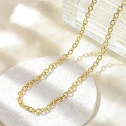 Ожерелья из латунных текстурированных цепочек-кабелей NJEW-A042-12G-02