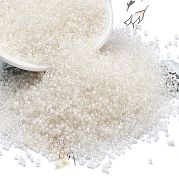 Прозрачные внутри цветные стеклянные бусины SEED-H003-04A