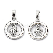Латунные микро проложить кубического циркония подвески KK-L222-014P