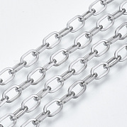 304 Stainless Steel Paperclip Chains CHS-S001-05A-P