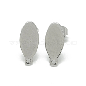 304 Stainless Steel Stud Earring Findings STAS-Q225-13A