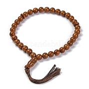 Синтетические золотые бусы BJEW-A025-01L