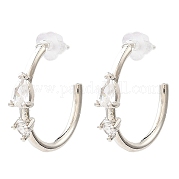 Серьги-гвоздики из платиновой латуни EJEW-L270-10P-02
