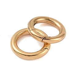 Ionenplattierung (IP) 316 Edelstahl Federtorringe, Ringe, echtes 18k vergoldet, 16x3 mm