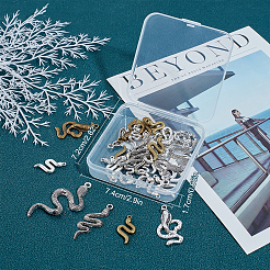 54pcs 9 pendentifs en alliage de style tibétain&nbsp;TIBEP-SC0002-22