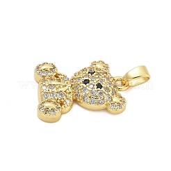 Pendentifs en laiton zircon cubique transparent&nbsp;KK-L234-01G