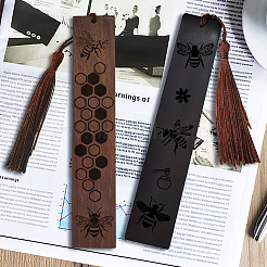 2 ensemble de marque-pages en bois&nbsp;AJEW-CP0008-77E