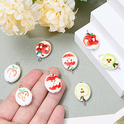 8 pendentif en porcelaine fait main&nbsp;PALLOY-SW00155