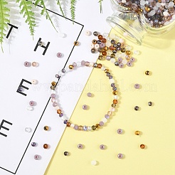 1000 pièces 10 couleurs galvanoplastie perles de verre transparentes&nbsp;EGLA-YW0005-72A