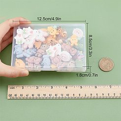 48pcs 12 styles de pendentifs en résine opaque&nbsp;FIND-SC0003-24