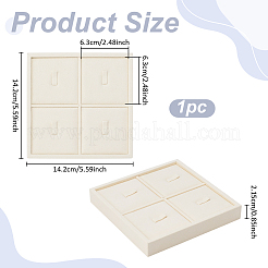 4-fach Mikrofaser-Ring-Organizer-Displayständer&nbsp;ODIS-WH0050-15C-01