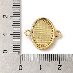 Placage en rack laiton micro pavé clair zircone cubique connecteur breloques&nbsp;KK-D088-39G