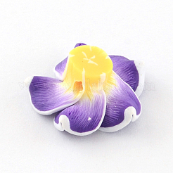 Handgemachten Polymer Clay 3 d Blume Plumeria Perlen&nbsp;X-CLAY-Q192-20mm-04