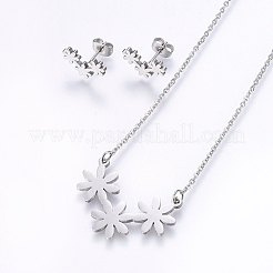 304 Edelstahl Schmucksets&nbsp;SJEW-O090-02