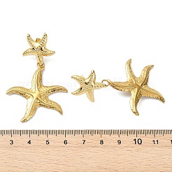 Pendientes colgantes de latón y acero inoxidable 304 con diseño oceánico&nbsp;EJEW-JE07107-01
