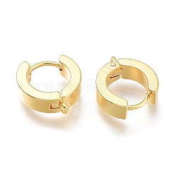 201 accesorios para pendientes de aro huggie de acero inoxidable&nbsp;X-STAS-A167-01B-G