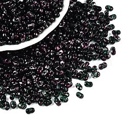 Perline di vetro dipinte a spruzzo picasso&nbsp;SEED-T006-04-13