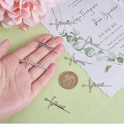 10 stücke glauben kreuz charme anhänger glaube halskette charme edelstahl anhänger für halskette herstellung christlichen religiösen schmuck geschenke&nbsp;JX515A