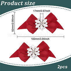 2 cinta de poliéster con lazo desmontable para decorar zapatos.&nbsp;FIND-FG0003-03B