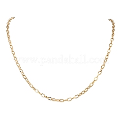 4 mm lange Kabelkettenhalsketten aus 304 Edelstahl für Damen&nbsp;NJEW-JN05598