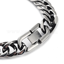 Anlaufgeschützte kubanische Gliederkettenarmbänder aus Edelstahl 304 für Männer&nbsp;BJEW-D031-06P