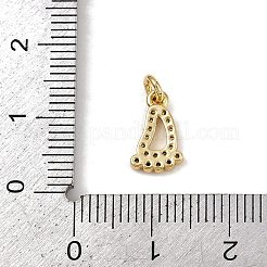 Breloques en laiton avec zircone cubique de micro pave&nbsp;LS-KK-H077-02G-02