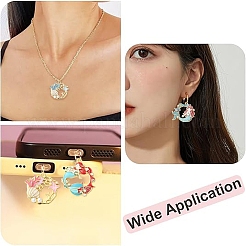 12pcs 6 styles de pendentifs en émail en alliage&nbsp;ENAM-YW0005-31