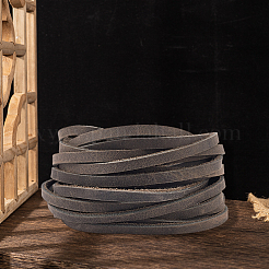 Cordons plats en cuir de vachette de 5 m&nbsp;WL-GF0001-27C-02