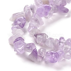 Natürliche Lavendel-Amethyst-Chip-Perlenstränge&nbsp;X-G-M205-35
