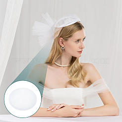 Runder Fascinator-Hutsockel aus Hanfimitat für Modewaren&nbsp;LS-AJEW-WH0472-45A-04
