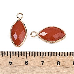 Natürlicher roter Jaspis facettiert Anhänger&nbsp;G-G193-01G-02