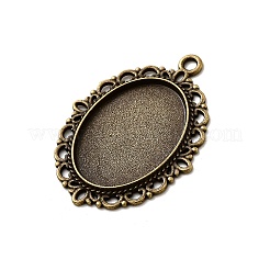Zink Legierung Anhänger Fassungen für Cabochon & Strass&nbsp;LS-PALLOY-A15257-AB-FF