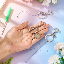 Schlüsselanhänger-Sets aus Legierung mit Lippenstift-Herz&nbsp;DIY-TA0014-02