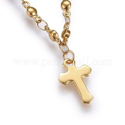 Braccialetti con ciondoli in acciaio inossidabile 304&nbsp;BJEW-H579-05G