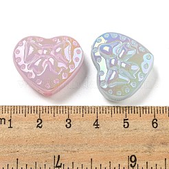 Placage uv perles acryliques irisées&nbsp;X-OACR-G039-18
