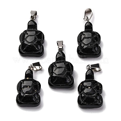 Natürlichen Obsidian Anhänger&nbsp;G-B127-06P-06