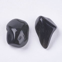 Natürliche schwarze Stein-Chip-Perlen&nbsp;G-K251-01