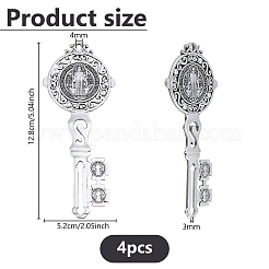 4 pz grandi pendenti in lega di zinco in stile tibetano&nbsp;FIND-DC0007-74