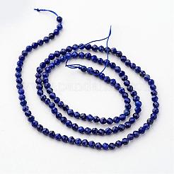 Natürlicher Lapislazuli Perlenstränge&nbsp;G-K127-03F-3mm