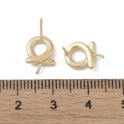 Fornituras de aretes de latón&nbsp;KK-G497-31G