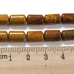 Natürliche versteinerte Holzperlen Stränge&nbsp;G-M420-E06-03