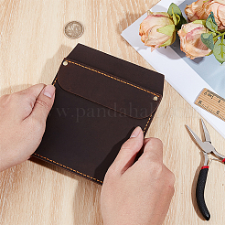 Pochette de poche en cuir de vache pour stylos et outils&nbsp;DIY-WH20007-781B