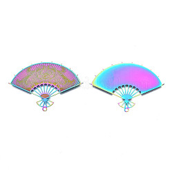 Ionenplattierung (IP) 304 Edelstahl Filigran Anhänger&nbsp;STAS-T057-60