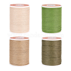 4 rouleau de cordon rond en polyester ciré 4 couleurs&nbsp;YC-TA0001-27B