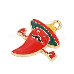 Pendentifs en émail en alliage sur le thème cinco de mayo&nbsp;FIND-M080-02D-G