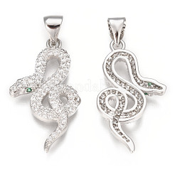 Pendentifs en laiton zircon cubique transparent&nbsp;ZIRC-S061-163P
