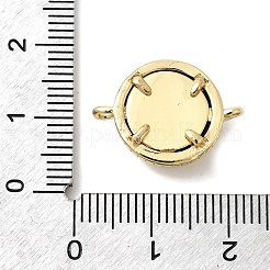 Messing mit Harz blau Böse Augen Verbinder Verbinder Charms&nbsp;KK-H529-38A-G