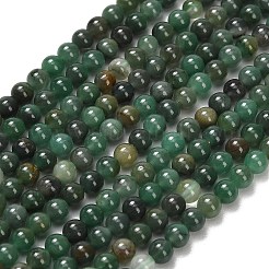 Chapelets de perles en jade africaine naturelle&nbsp;G-F820-K02-4mm