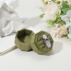 Ringbox aus Kunststoff mit Samtbezug&nbsp;VBOX-WH20003-001B