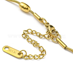 Collane a catena satellitare in acciaio inossidabile 304&nbsp;BJEW-K257-06G
